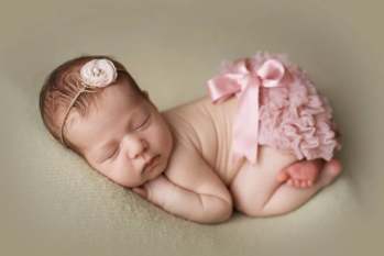 Photo of the newborn baby girl